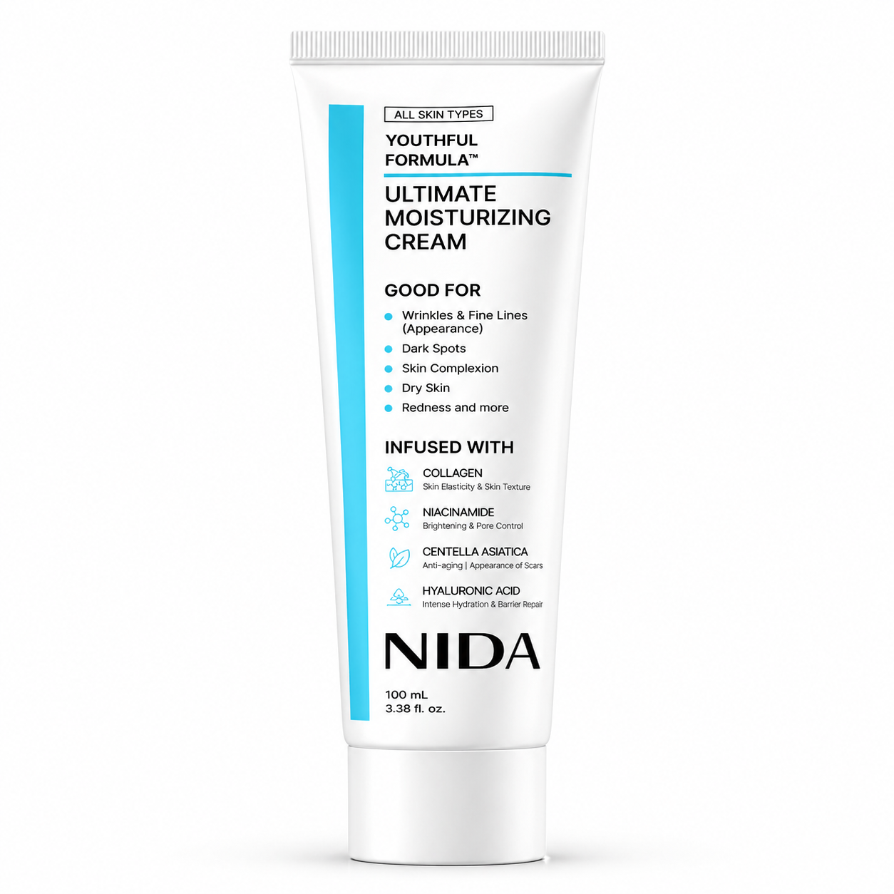 CREMA NIDA YOUTHFULL 100ML - crema facial rejuvenecedora multiacción