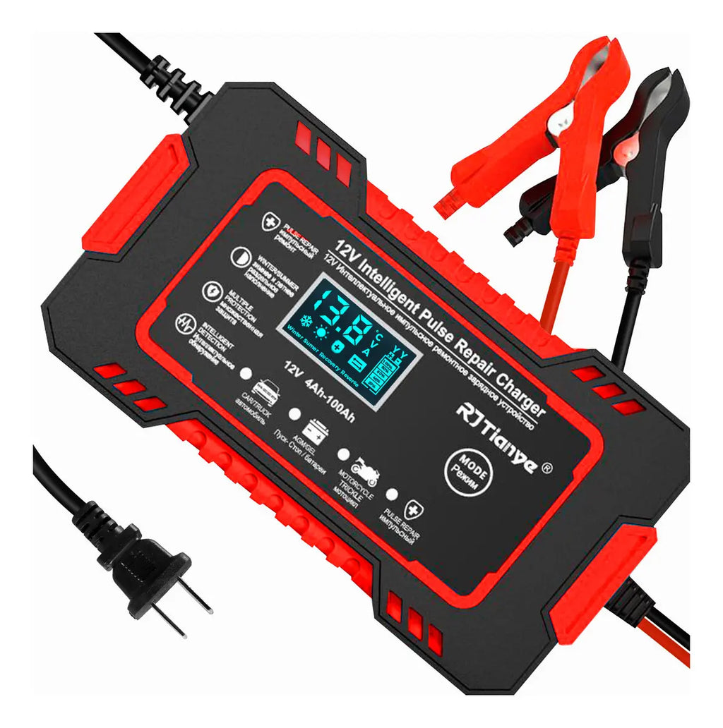Cargador Inteligente de Baterías de 12 V con Reparación por Pulsos