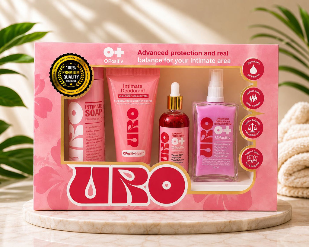 KIT DE CUIDADO ÍNTIMO URO 4 PIEZAS